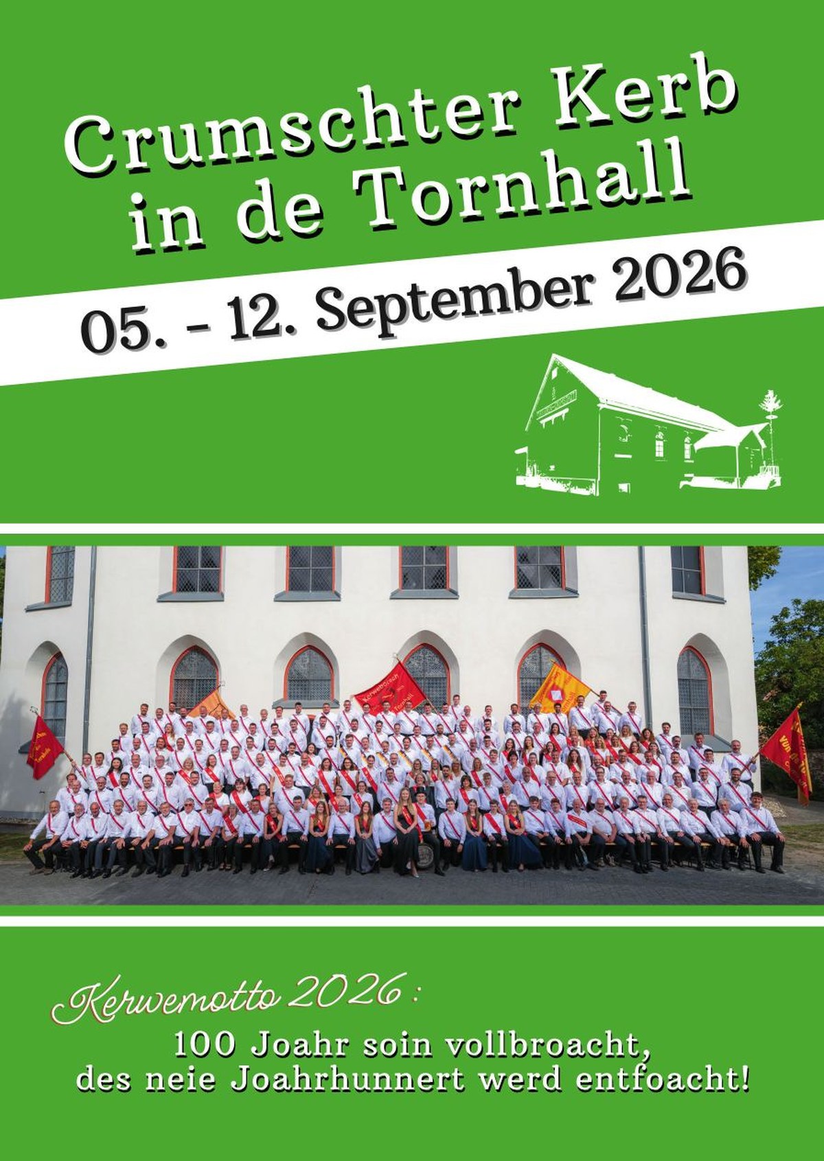 Titelbild der Festschrift 2026 der Crumschter Kerb